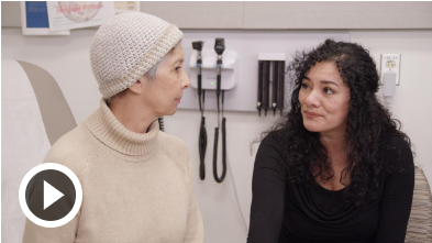 Incontinence video mother and daughter in doctor's office exam room